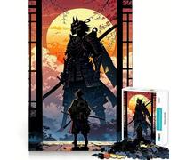 Puzzle de 1000 pièces Duel de samouraïs au Coucher du Soleil pour Adolescents, Jeu de logique et de réflexion, Passe-Temps Calme, Bords Lisses, Cadeau de qualité supérieure (38x26cm)