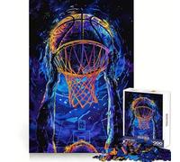 Puzzle de 1000 pièces Dunk au Basket pour Adultes Un Jeu Stimulant pour développer l’agilité cérébrale, idéal pour se détendre et s’Amuser Assemblage sécurisé Idée Cadeau de Noël (50x75cm)