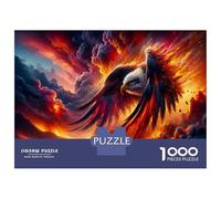 Puzzle De 1000 Pièces Eagle Art Print, Fantasy Bird Puzzles pour Adultes Activités Familiales Stimule Le Cerveau Idéal comme Cadeau pour Toute La Famille 70x50cm/1000pcs