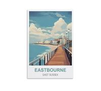 Puzzle de 1000 pièces, Eastbourne, East Sussex. Jeu de décompression pour Adultes, étudiants et Enfants pour Noël ou Un Anniversaire. 70 x 50 cm.