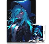 Puzzle de 1000 pièces Écolière Requin pour Adultes:Une activité ludique et Cognitive idéale pour s'amuser et se Faire Plaisir ! Dimensions:38x26cm