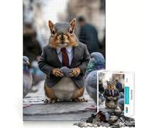 Puzzle de 1000 pièces Écureuil de Street Sales, pour Adultes et Adolescents, Jeu de réflexion apaisant, découpe précise, Cadeau de Noël 38x52cm