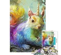 Puzzle de 1000 pièces Écureuil Licorne Puzzle pour Adolescents Assemblage du Motif Entraînement du Cerveau et de la dextérité Cadeau pour Amis et Famille (Dimensions : 50x75cm)