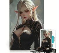 Puzzle de 1000 pièces Elfe de Sang Vampire Goule,pièces Parfaitement ajustées,Jeu de Concentration Amusant,Moments de détente,décoration de Noël (38x26cm)