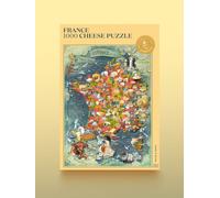 Puzzle de 1000 pièces (en anglais) - Les fromages français (48 x 68 cm)