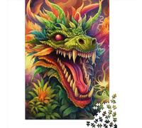 Puzzle de 1000 pièces en Bois représentant Un Dragon, Jeu éducatif et Stimulant, idéal comme Cadeau de Noël. 1000 pièces (75 x 50 cm).