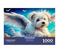 Puzzle de 1000 pièces en Carton Premium Anti-poussière « Chiots dans Le Jardin », idéal pour Les Adultes. Amusant et Relaxant, il se VIT à Plusieurs. Dimensions : 38 x 26 cm.