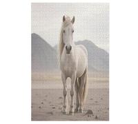 Puzzle De 1000 Pièces en Forme De Animal Horse pour Adultes, Adolescents Et Enfants, Puzzle, Jouets, Cadeau ÉduChatif, Décompression Intellectuelle, Jeu Familial Amusant (78×53cm)