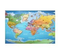 Puzzle De 1000 Pièces en Forme De Carte de l'europe pour Adultes, Adolescents Et Enfants, Puzzle, Jouets, Cadeau Éduchatif, Décompression Intellectuelle, Jeu Familial Amusant （75×50cm）
