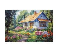 Puzzle De 1000 Pièces en Forme De Chalet de Village de Montagne pour Adultes, Adolescents Et Enfants, Puzzle, Jouets, Cadeau Éduchatif, Décompression Intellectuelle, Jeu Familial Amusant (75×50cm)