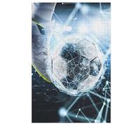 Puzzle De 1000 Pièces en Forme De Football Sport pour Adultes, Adolescents Et Enfants, Puzzle, Jouets, Cadeau Éduchatif, Décompression Intellectuelle, Jeu Familial Amusant （78×53cm）