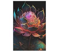 Puzzle De 1000 Pièces en Forme De Lotus Flower pour Adultes, Adolescents Et Enfants, Puzzle, Jouets, Cadeau Éduchatif, Décompression Intellectuelle, Jeu Familial Amusant (78×53cm)