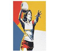 Puzzle De 1000 Pièces en Forme De Volley-Ball pour Adultes, Adolescents Et Enfants, Puzzle, Jouets, Cadeau Éducatif, Décompression Intellectuelle, Jeu Familial Amusant (78×53cm)