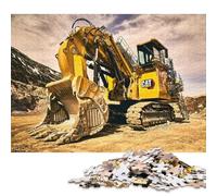 Puzzle de 1000 pièces en Papier - Chenille Pelleteuse - Activité familiale - Cadeau de Noël - 38 x 26 cm