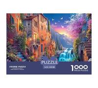 Puzzle de 1000 pièces en Papier de Haute qualité représentant Une Maison. Éducatif et Charmant, ce Puzzle de scène de Rue est idéal pour Les Adolescents. Cadeau Parfait pour. Dimensions : 52 x 38 cm.