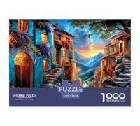 Puzzle de 1000 pièces en Papier de Haute qualité représentant Une Maison. Éducatif et Charmant, ce Puzzle de scène de Rue est idéal pour Les Adolescents. Cadeau Parfait pour. Dimensions : 52 x 38 cm.