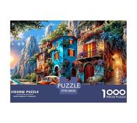Puzzle de 1000 pièces en Papier de qualité supérieure Une Maison. Éducatif et Stimulant, ce Puzzle Charmant, idéal pour Les Adolescents, est Un Cadeau Parfait pour. Dimensions : 38 x 26 cm.