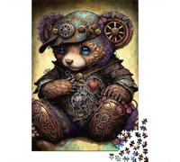 Puzzle de 1000 pièces en Papier, Motif Ours, pour Adultes. Idéal comme Cadeau de Noël ou d'anniversaire pour Toute la Famille. 38 x 26 cm / 1000 pièces