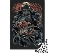 Puzzle de 1000 pièces en Papier pour Adultes, Puzzle de Chasseur de Loups-garous pour Enfants, Jeux de Famille, Cadeaux de Noël, 38 x 26 cm / 1000 pièces