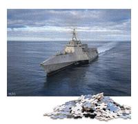 Puzzle de 1000 pièces en Papier pour Adultes, Puzzle de Navire de Combat Littoral pour Enfants, Jeux de Famille, Cadeaux de Noël, 38 x 26 cm / 1000 pièces