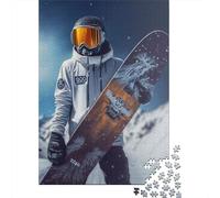 Puzzle de 1000 pièces en Papier pour Adultes, Puzzle de Snowboard pour Enfants, Jeux de Famille, Cadeaux de Noël, 38 x 26 cm / 1000 pièces