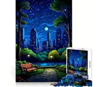 Puzzle de 1000 pièces en Pixel Art représentant Central Park à New York,idéal pour Les Adolescents Recall Power Serene Escape Precise Edges (50x75cm) Cadeau d'anniversaire