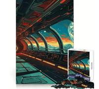 Puzzle de 1000 pièces en Pixel Art sur Le thème des planètes extraterrestres, idéal pour Les Adolescents Casse-tête, Loisirs et Plaisir Coffret Cadeau Solide et Festif (38x26cm)