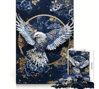 Puzzle de 1000 pièces en Porcelaine Monarque du Ciel pour Adultes, idéal pour stimuler la mémoire, Passer Un Moment agréable à la Maison et décorer Un Mur (38x26cm)