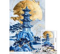 Puzzle de 1000 pièces en Porcelaine Palais du Pic Jeu éducatif décoration Murale Parfaite avec Poster Assorti et fiche de Questions (50x75cm)