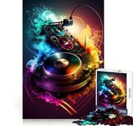 Puzzle de 1000 pièces en Vinyle Musical pour Adultes, Jeu d'exercice Mental, détente et Design raffiné, Cadeau Exquis (38x52cm)