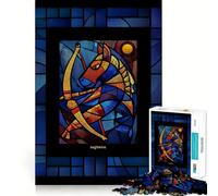 Puzzle de 1000 pièces en vitrail représentant Le Signe du Sagittaire, idéal pour Les Adolescents Améliore la mémoire, se détend et Offre Un Cadeau élégant aux Bords précis (50x75cm)