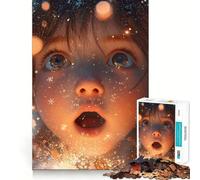 Puzzle de 1000 pièces Enfant surpris par des lumières Scintillantes pour Adolescents idéal pour améliorer la mémoire se détendre et s'amuser en Toute tranquillité avec des Bords précis Cadeau