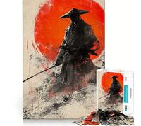 Puzzle de 1000 pièces Épée de samouraï de la Lune Rouge pour Adultes, pour développer sa mémoire et se détendre en Toute tranquillité (38x26cm)
