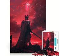 Puzzle de 1000 pièces Épée du Chevalier Rouge pour Adultes stimule la mémoire, Divertissement Occasionnel, Bords Nets, Cadeau Classique (50x75cm)
