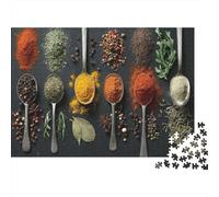 Puzzle de 1000 pièces « Épices et herbes aromatiques » en carton de qualité supérieure, idéal pour les adultes, les familles et les activités parents-enfants, notamment pour les seniors et les centres