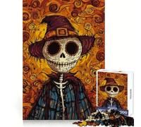 Puzzle de 1000 pièces Épouvantail pour Le Jour des Morts, pour Adolescents, Jeu de réflexion apaisant, découpe de qualité supérieure, Cadeau de Noël (50x75cm)