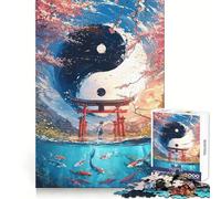 Puzzle de 1000 pièces Équilibre des éléments pour Adolescents, idéal pour développer la réflexion, se détendre et créer Un Joli Motif Cadeau d'anniversaire (50x75cm)