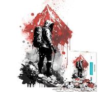 Puzzle de 1000 pièces Escalade et randonnée sur l'Everest Jeu addictif pour développer la Patience Activité Manuelle pour Toute la Famille Cadeau Amusant (Dimensions 75x50cm)