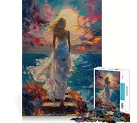 Puzzle de 1000 pièces Escalier vers Le Paradis pour Adolescents, idéal pour développer la réflexion et Passer du Temps de Loisirs, avec des Bords précis Un Cadeau attentionné 38x52cm