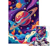 Puzzle de 1000 pièces Espace Galaxie Art Abstrait Jeu Pratique Jouet addictif pour cultiver la Patience Œuvre d'art Cadeau Décoration intérieure (Dimensions 38x26cm)