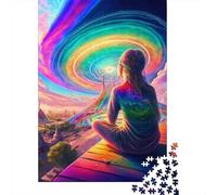 Puzzle de 1000 pièces "Esprit arc-en-ciel" pour adultes et adolescents, cadeaux pour la veille de Noël, 1000 pièces (38 x 26 cm)