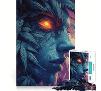 Puzzle de 1000 pièces Esprit de la Nature à l'œil Flamboyant pour Adultes Un Jeu de logique Clair, Relaxant et Amusant, aux découpes parfaites, Un Cadeau élégant (38x26cm)