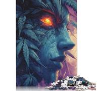 Puzzle de 1000 pièces « Esprit de la Nature avec œil Flamboyant » pour Adultes, en Carton, Jeu éducatif et décoration intérieure, 38 x 26 cm.