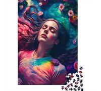 Puzzle de 1000 pièces "Esprit de l'arc-en-ciel" pour adultes et adolescents, jeux éducatifs pour la maison, jouets de bricolage, cadeaux de Noël, 1000 pièces (75 x 50 cm)