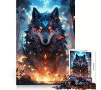 Puzzle de 1000 pièces Esprit du Loup Gardien pour Adultes stimule la mémoire, Offre Un Moment de détente paisible et constitue Un Cadeau mémorable (50x75cm)