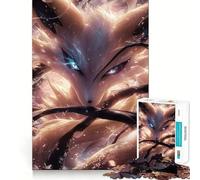 Puzzle de 1000 pièces Esprit du Renard à Neuf queues pour Adultes, défi cérébral, Jeu d'intérieur, pièce d'art aux découpes précises (50x75cm)