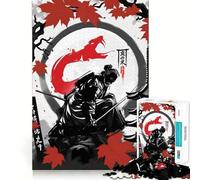 Puzzle de 1000 pièces Esprit du Serpent samouraï pour Adolescents stimule la mémoire, Calme et apaisant, Un Cadeau de qualité supérieure (50x75cm)