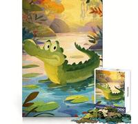 Puzzle de 1000 pièces Étang aux Crocodiles (50x75cm) pour Adolescents favorise la Concentration et la détente, et Offre Un