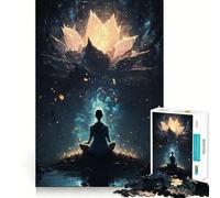 Puzzle de 1000 pièces État méditatif céleste Jeu de réflexion Amusant et précis Idéal pour Un Moment de détente Cadeau de Noël apaisant (38x52cm)
