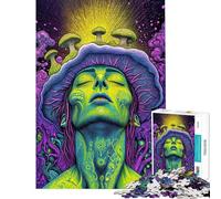 Puzzle de 1000 pièces Éveil psychédélique : Une Fusion surréaliste de Champignons Un Jeu addictif pour cultiver la Patience et Un Divertissement éducatif pour Toute la Famille Idée Cadeau Amusante